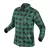 NEO Cămașă din flanel, verde-negru, 100% bumbac, L (81-546-L)
