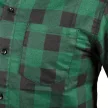 NEO Cămașă din flanel, verde-negru, 100% bumbac, L (81-546-L)