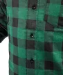 NEO Cămașă din flanel, verde-negru, 100% bumbac, L (81-546-L)
