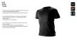 NEO Tricou, negru, 100% bumbac, XL (81-610-XL)