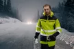 NEO Jachetă de lucru vizibilă, softshell, cu glugă, galbenă, XL (81-700-XL)