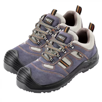   NEO Pantofi de lucru din piele velur, 45, CE, S1P SRA (82-036)