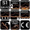 NEO Pantofi de lucru, S1 SRC, fără metal, protecție compozită la vârf, 41 (82-155-41)
