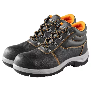   NEO Bocanci de lucru, S1 SRC, din piele, cu protecție metalică, 42 (82-165-42)