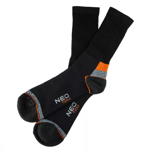 NEO Șosete de lucru, lungi, 70% bumbac, 30% poliester, călcâi întărit, respirabile, 39–41 (82-350)