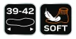 NEO Șosete de lucru, lungi, 70% bumbac, 30% poliester, călcâi întărit, respirabile, 39–41 (82-350)