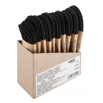 NEO Șireturi pentru încălțăminte 120cm, negru (82-390)