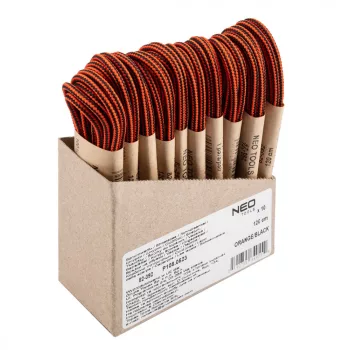   NEO Șireturi pentru încălțăminte 120cm, portocaliu/negru (82-392)