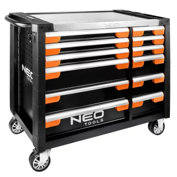   NEO Carucior pentru atelier PRO, 12 sertare, Carucior pentru unelte (84-225)
