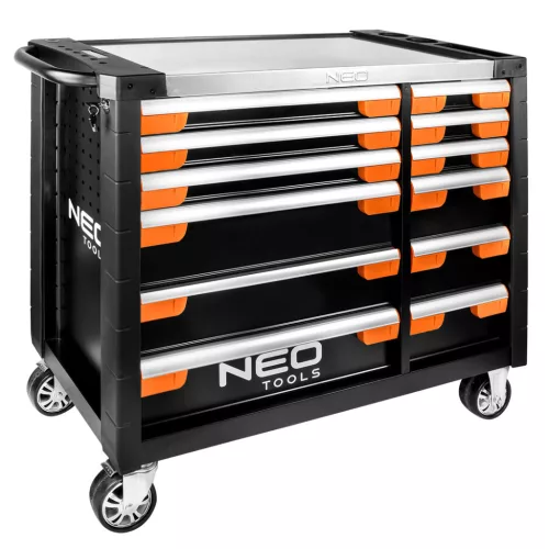 NEO Carucior pentru atelier PRO, 12 sertare, Carucior pentru unelte (84-225)
