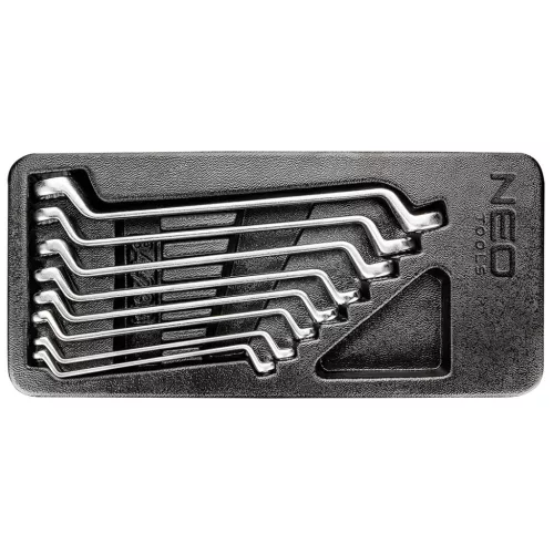 NEO Set chei cu stea reglabile 8buc., 6-22mm, cu tavă pentru caruciorul de atelier (84-233)
