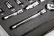 NEO Set chei tubulare 1/4", 19buc., 4-14mm, cu tavă pentru caruciorul de atelier (84-237)