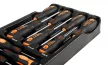 NEO Set precizie șurubelnițe, PZ, TORX, 12buc., cu tavă pentru caruciorul de atelier (84-247)