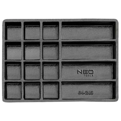 NEO Tava de carucior pentru atelier cu compartimente de depozitare, dimensiunea completă a sertarului, 550x386mm (84-249)