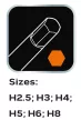 NEO Set chei hexagonale 6buc. (84-254)