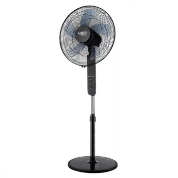   NEO Ventilator de podea 45W, diametru 40cm, 3 viteze, oscilant, telecomandă, temporizator, 3 moduri (90-002)