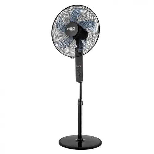 NEO Ventilator de podea 45W, diametru 40cm, 3 viteze, oscilant, telecomandă, temporizator, 3 moduri (90-002)