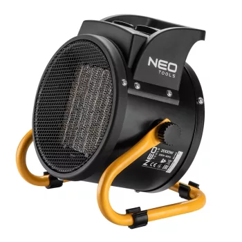   NEO Radiator PTC electric industrial cu ceramică 2kW, două trepte, unghi ajustabil, mâner detașabil, 197 m3/h (90-062)