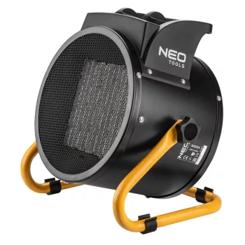   NEO Radiator PTC electric industrial cu ceramică 3kW, două trepte, unghi ajustabil, mâner detașabil, 280 m3/h (90-063)