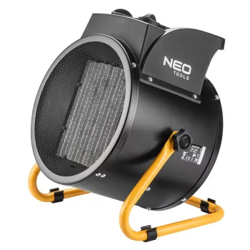   NEO Radiator PTC electric industrial cu ceramică 5kW, două trepte, unghi ajustabil, mâner detașabil, 588 m3/h (90-064)