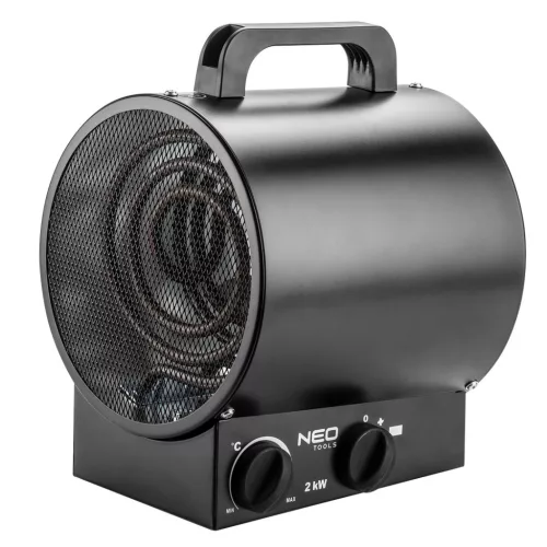 NEO Radiator electric industrial cu termostat 2kW, industrial, independent, 253 m3/h (90-065)