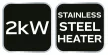 NEO Radiator electric industrial cu termostat 2kW, industrial, independent, 253 m3/h (90-065)