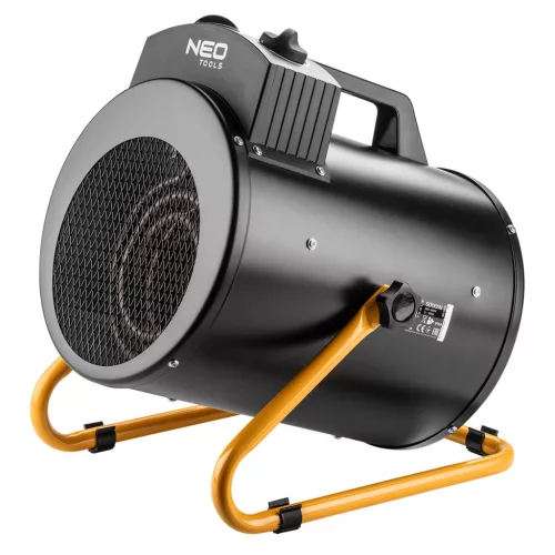 NEO Radiator electric industrial 5kW, mod de operare ajustabil, IPX4 (rezistent la apă), unghi ajustabil, independent, 366 m3/h (90-069)