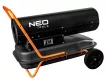 NEO Încălzitor pe bază de combustibil diesel, 30kW, 34l, consum: 2.8l/h, performanță: 750 m3/h, cu roți (90-081)