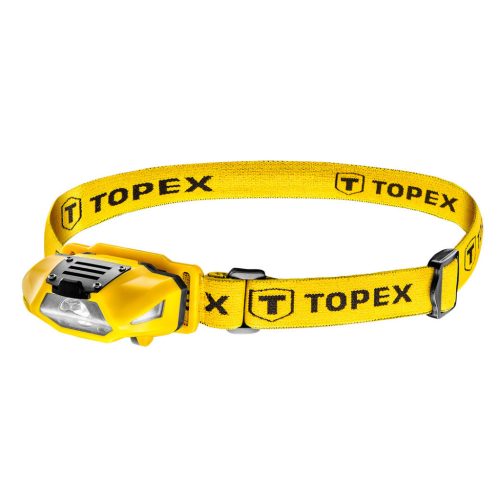 TOPEX Lanternă frontală LED 70 lum, albă + roșie, 1xAA (94W390)