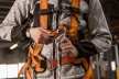 NEO Centură de siguranță pentru muncă cu centură de fixare și amortizor (97-102)