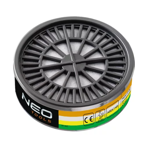 NEO Filtru, ABEK1 NR, împotriva gazelor organice, anorganice, acide și amoniac, pentru 97-350, CE (97-362)