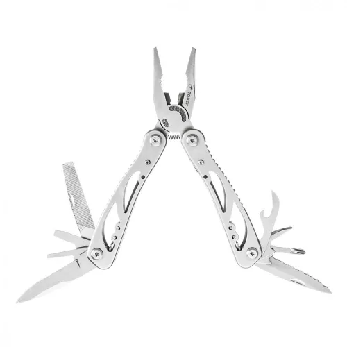 TOPEX Unelte multifuncționale, 9 funcții, silver, greutate 222 g, deschis/închis: 165mm/105mm (98Z058)