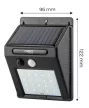 NEO Reflector solar de perete, 20 SMD LED, 200 lum, cu senzor de mișcare (99-055)