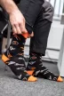 NEO Șosete de lucru, 80% bumbac, cu model unelte 39-42, portocaliu/negru (GD017)