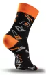 NEO Șosete de lucru, 80% bumbac, cu model unelte 39-42, portocaliu/negru (GD017)