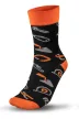 NEO Șosete de lucru, 80% bumbac, cu model unelte 39-42, portocaliu/negru (GD017)