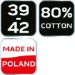 NEO Șosete de lucru, 80% bumbac, cu model unelte 39-42, portocaliu/negru (GD017)
