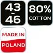 NEO Șosete de lucru, 80% bumbac, cu model unelte 43-46, portocaliu/negru (GD018)