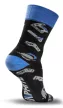 GRAPHITE Sosete de lucru, 80% bumbac, cu model de unelte 39-42, albastru/negru, Graphite (GD019)