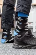 GRAPHITE Sosete de lucru, 80% bumbac, cu model de unelte 43-46, albastru/negru, Graphite (GD020)