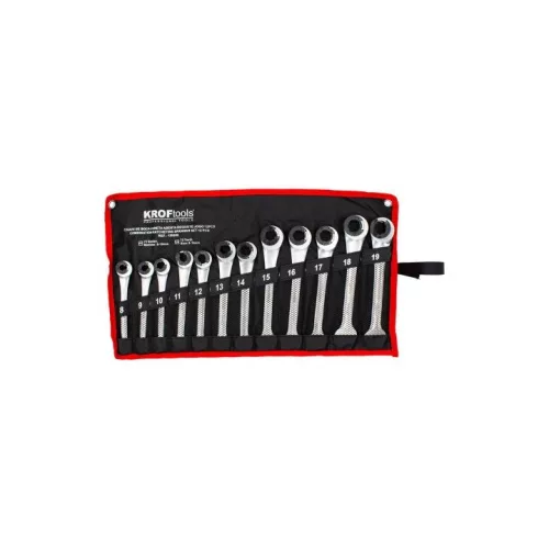 KROFtools set chei combinate speciale cu clichet, 12 piese (120200)