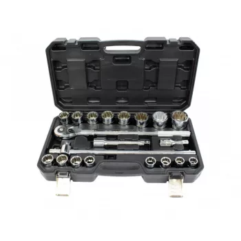   KROFtools Trusa cheie tubulara 3/4" cu capete 19-50mm ,  21 piese (2122)