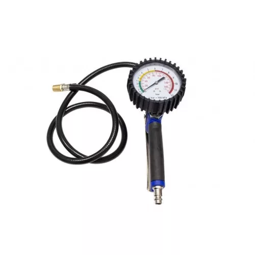 KROFtools Pistol umflare roți cu manometru (0–170 PSI, înaltă precizie), furtun 1 metru (3502)