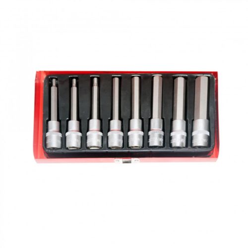 KROFtools Set capete chei tubulare lungi 1/2" inbus , 4-17mm , 8 piese (6100)