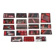 KROFtools Cărucior scule 7 sertare 352 piese – roșu (8353VER)