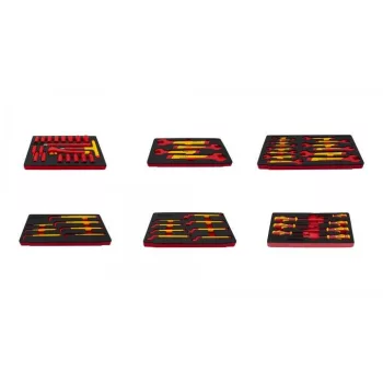   KROFtools Tavă scule electrician VDE izolată, 6 piese (8497)