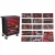 KROFtools Cărucior scule 7 sertare 236 piese, negru (8500PRE)
