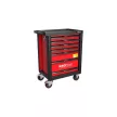 KROFtools Cărucior scule 7 sertare 236 piese, roșu (8500VER)