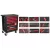 KROFtools Cărucior scule 7 sertare 173 piese, negru (8501PRE)