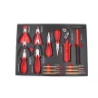 KROFtools Set tăvi pentru cărucior scule, 236 piese pentru 6 sertare (86236)